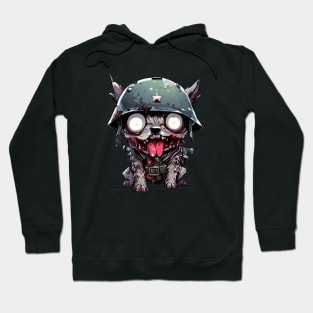 Spooky zombie dog soldier Hoodie